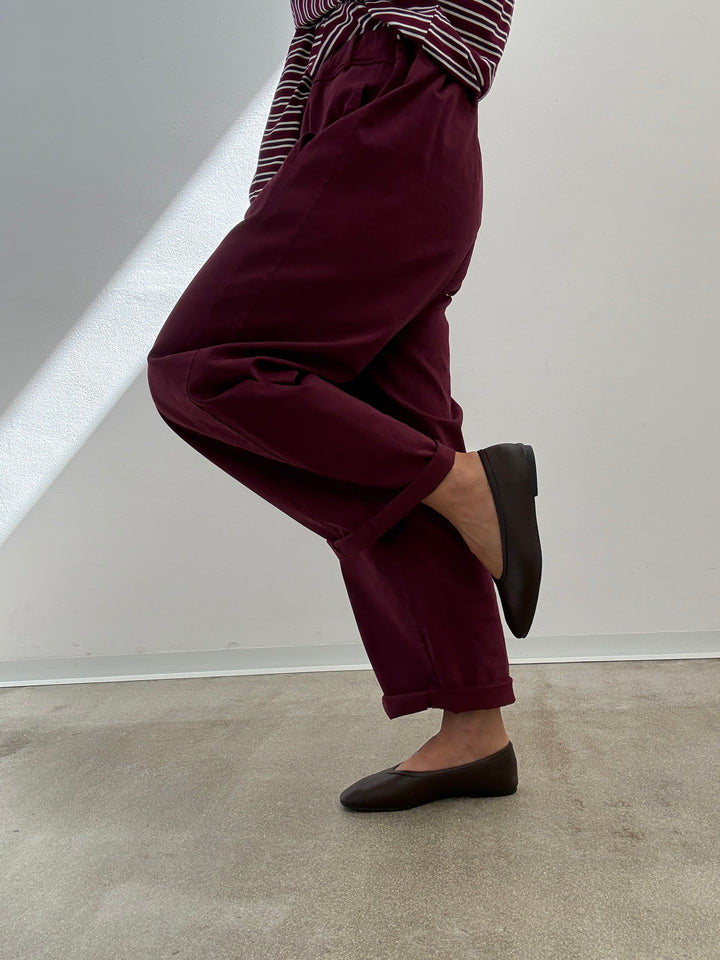 PANTALONE EMI BORDEAUX