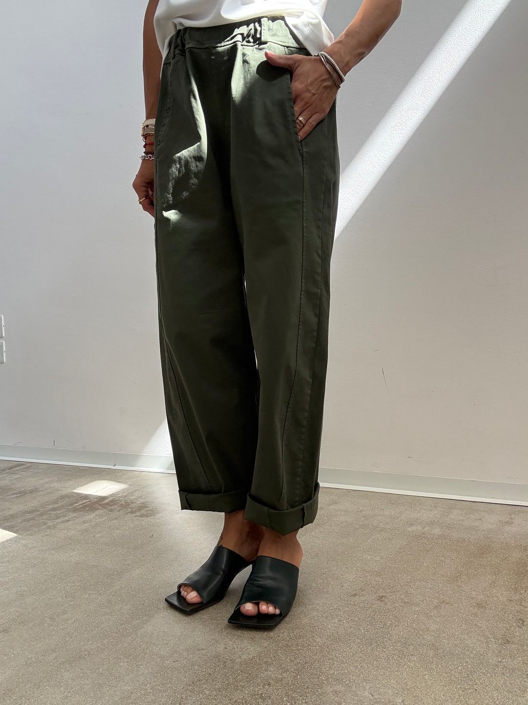 PANTALONE EMI VERDE MILITARE