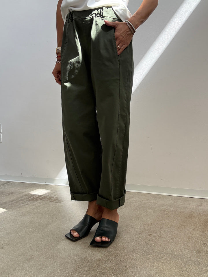 PANTALONE EMI VERDE MILITARE