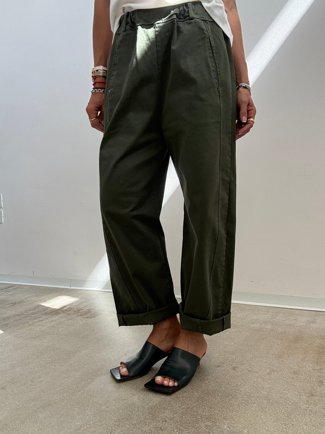 PANTALONE EMI VERDE MILITARE