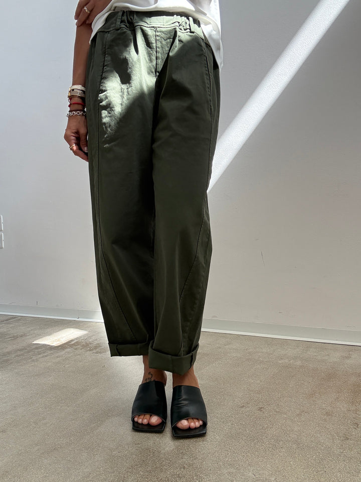 PANTALONE EMI VERDE MILITARE