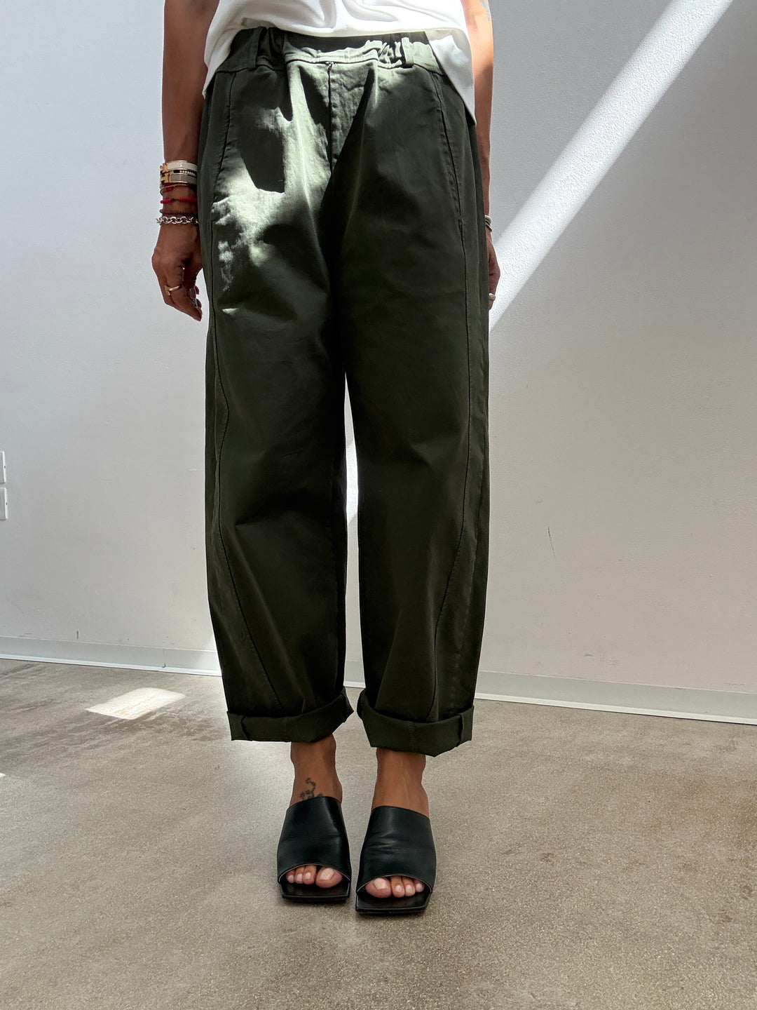 PANTALONE EMI VERDE MILITARE