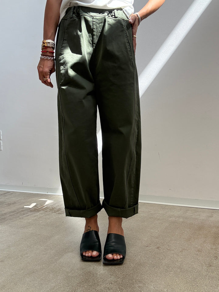 PANTALONE EMI VERDE MILITARE