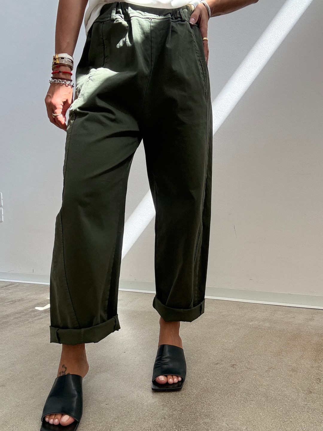 PANTALONE EMI VERDE MILITARE