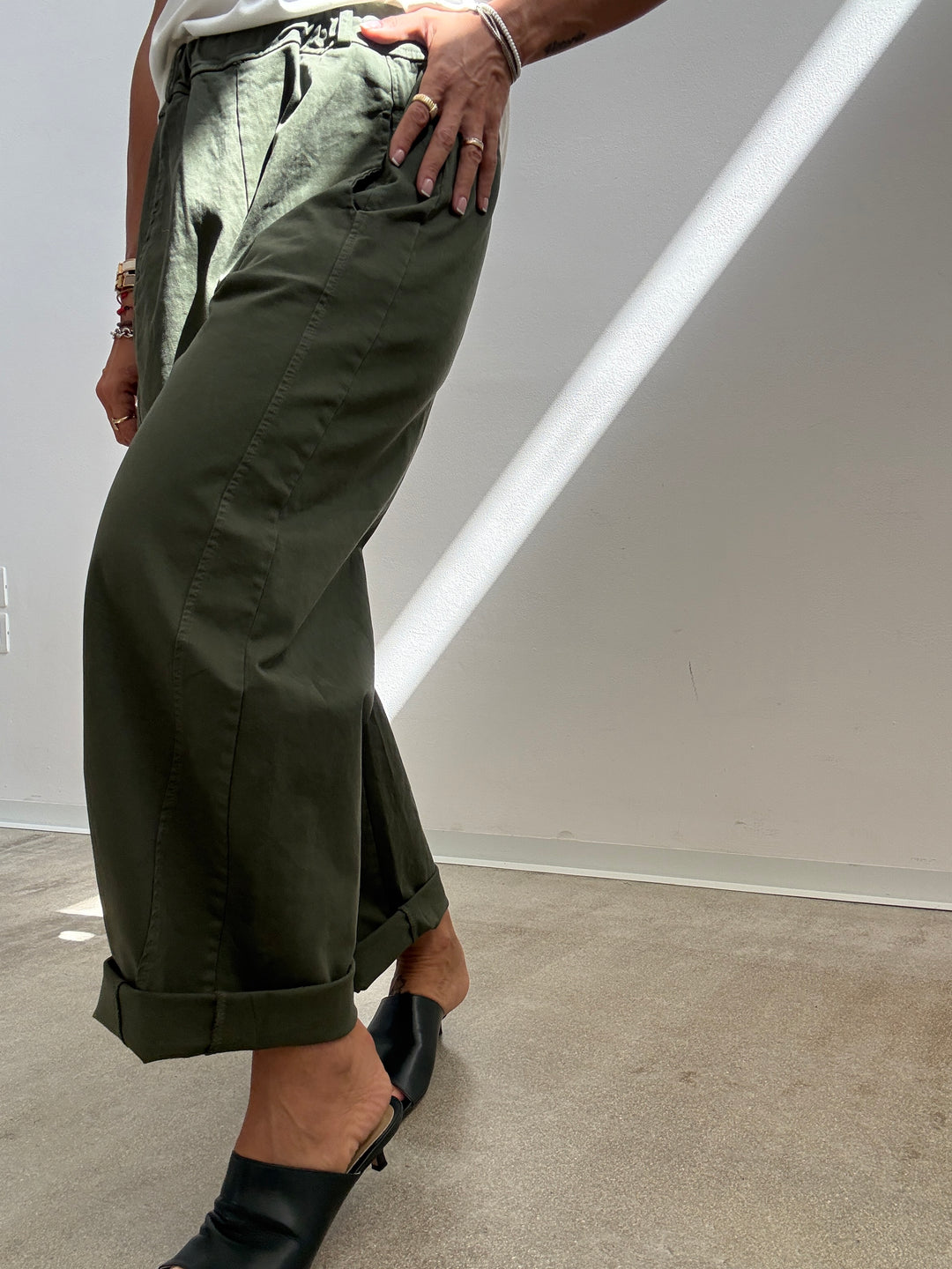 PANTALONE EMI VERDE MILITARE