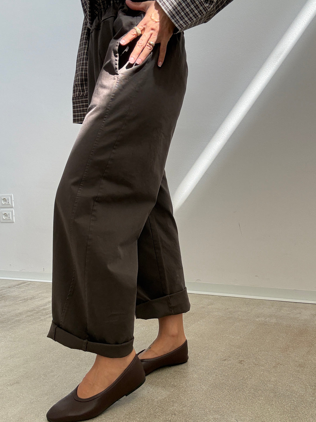 PANTALONE EMI MARRONE