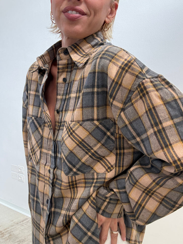 CAMICIA MARTINA SCACCO CAMEL