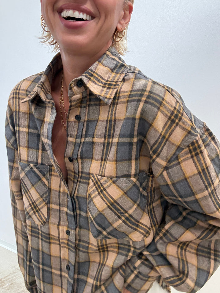 CAMICIA MARTINA SCACCO CAMEL