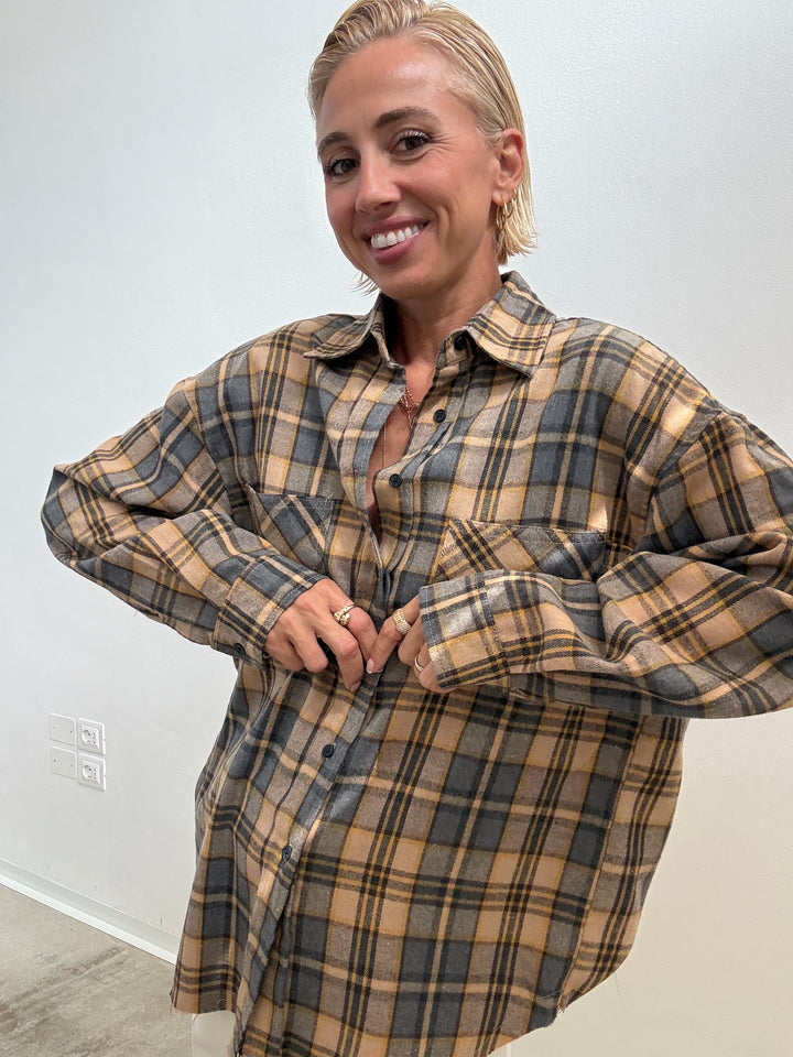 CAMICIA MARTINA SCACCO CAMEL