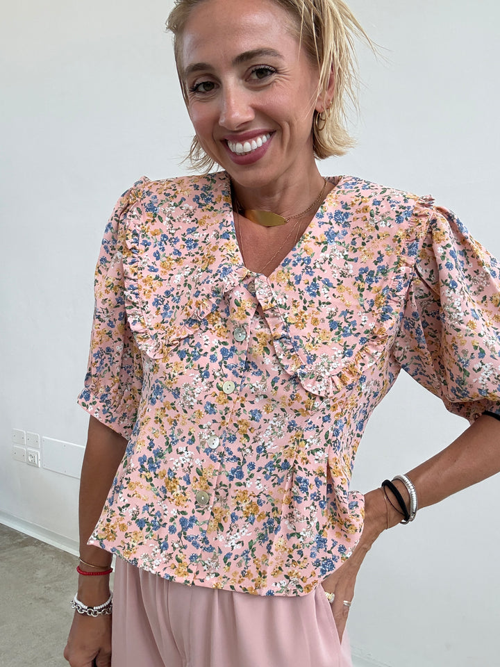 CAMICIA MIRIAM FIORI ROSA