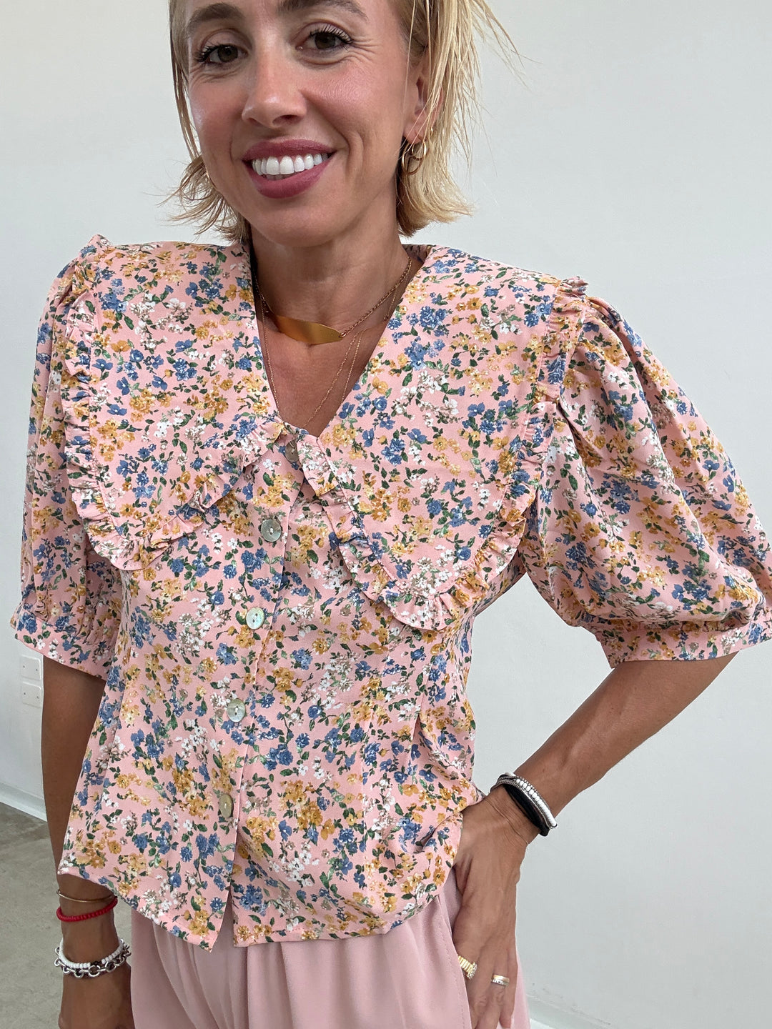 CAMICIA MIRIAM FIORI ROSA