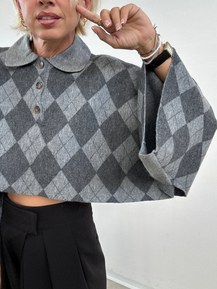 POLO ROMBO MIDGREY