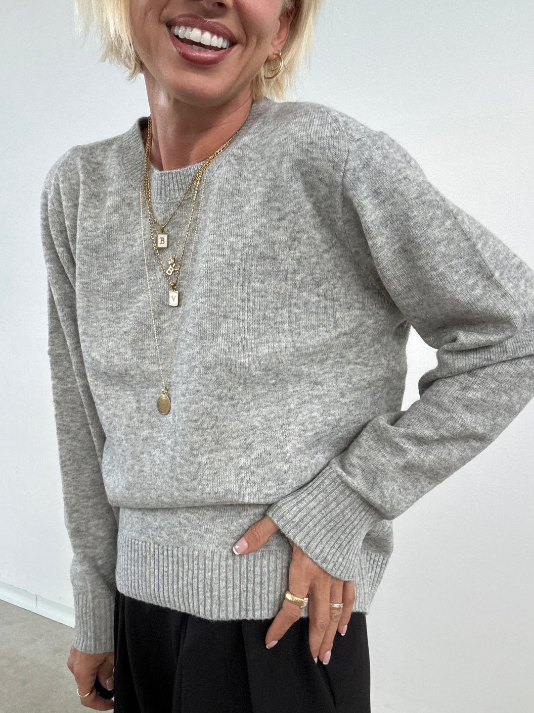PULL ELIANA GRIGIO CHIARO
