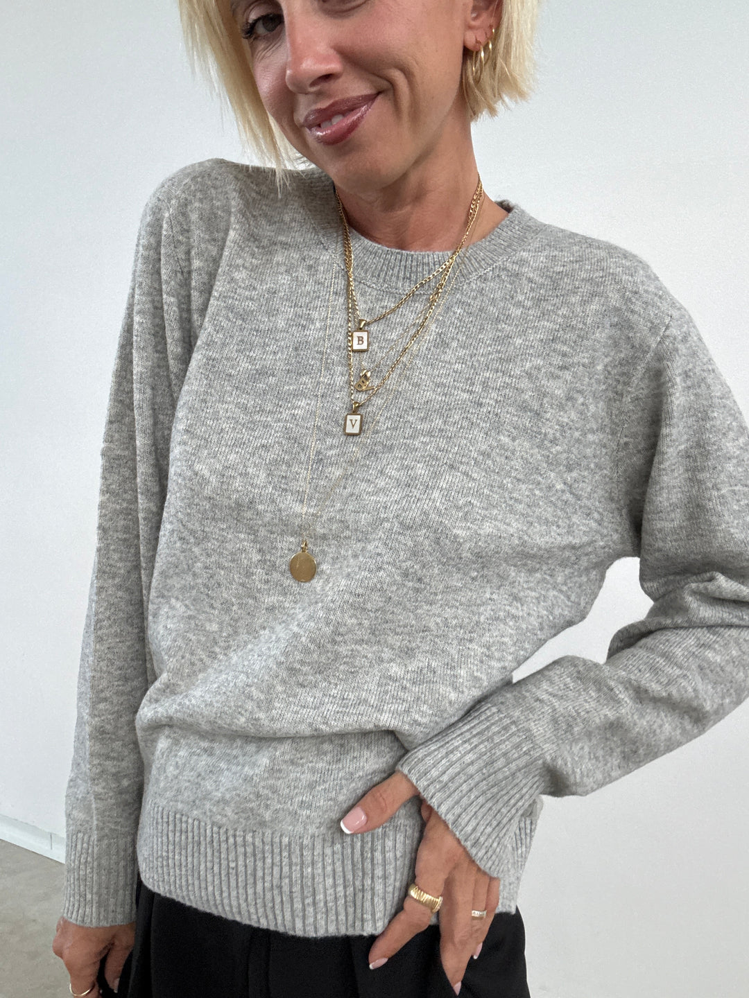 PULL ELIANA GRIGIO CHIARO