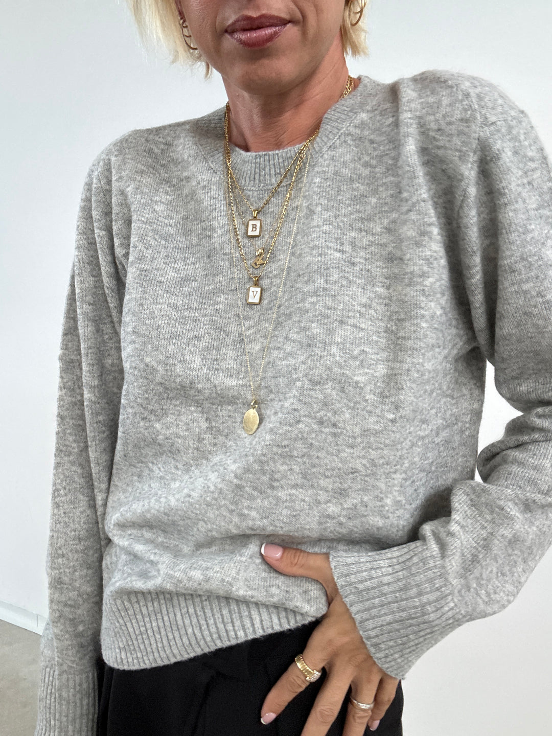 PULL ELIANA GRIGIO CHIARO