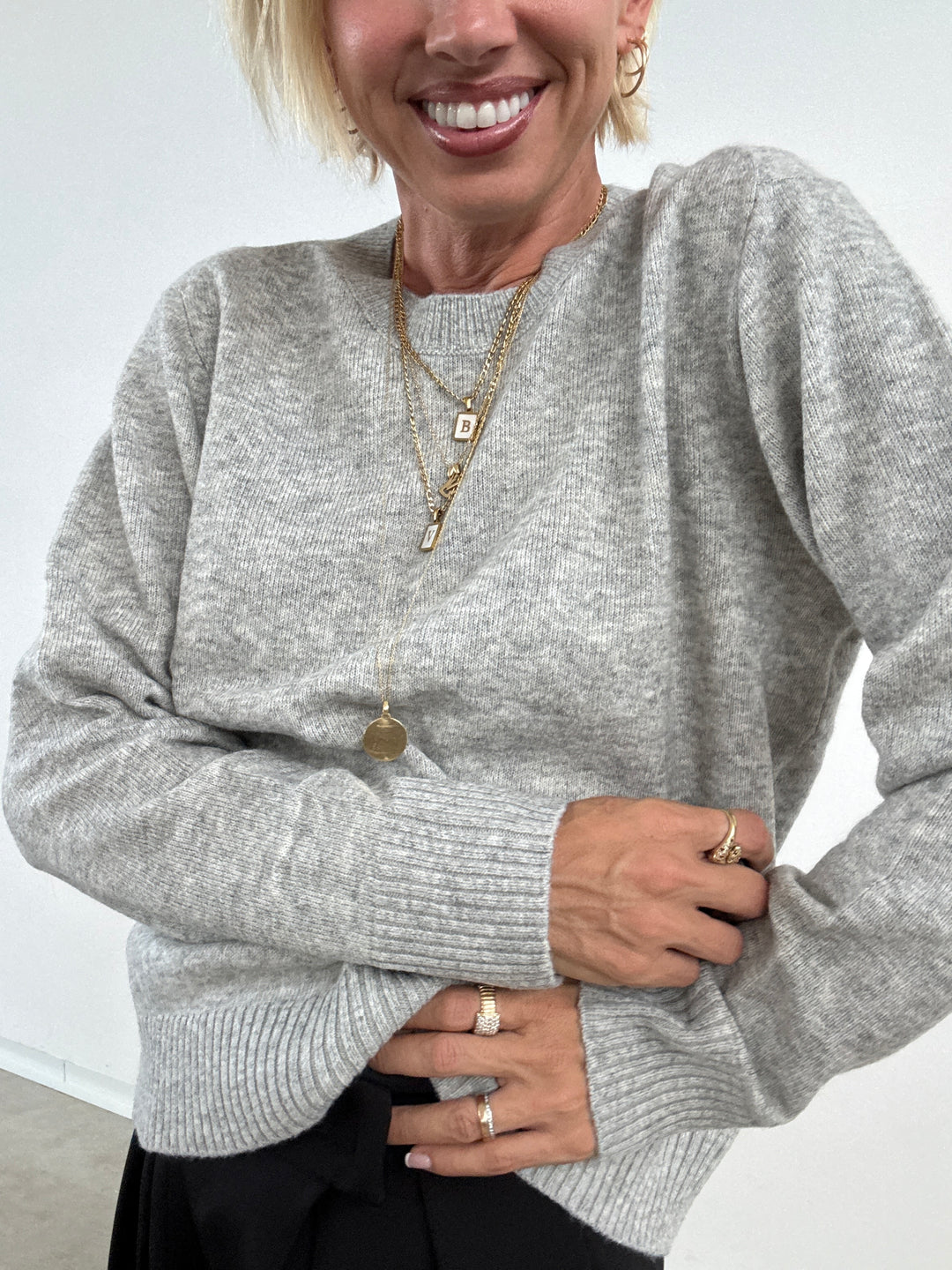 PULL ELIANA GRIGIO CHIARO