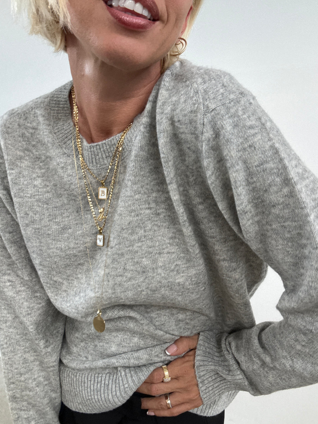 PULL ELIANA GRIGIO CHIARO