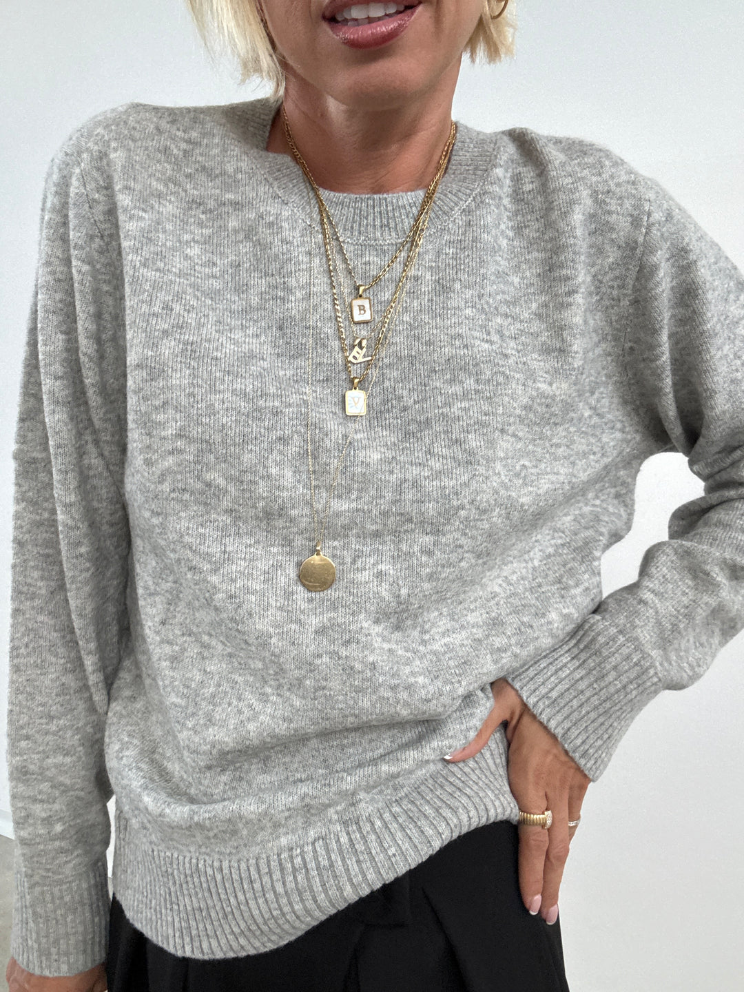 PULL ELIANA GRIGIO CHIARO