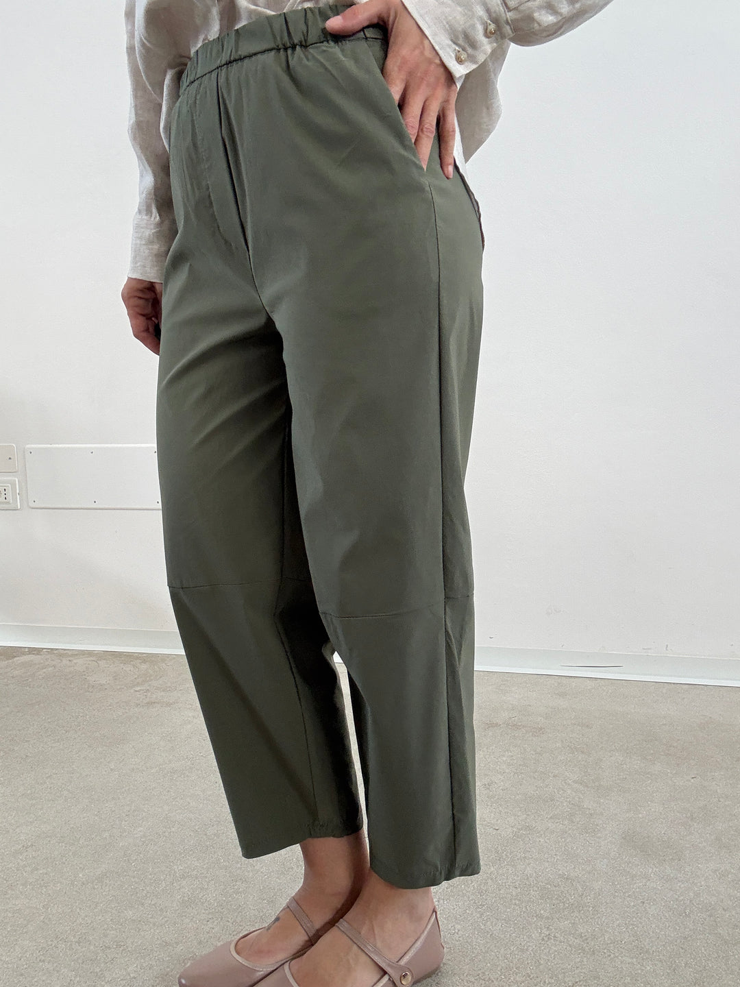 PANTA TECNA VERDE MILI