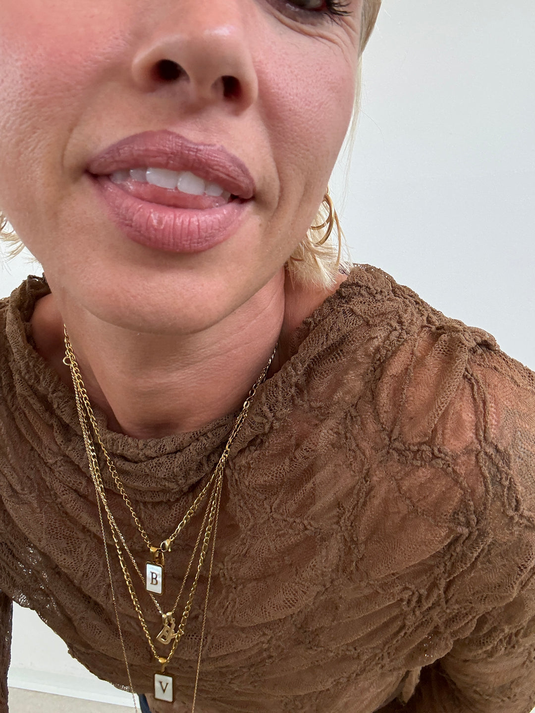 MAGLIA PIZZO TOFFEE