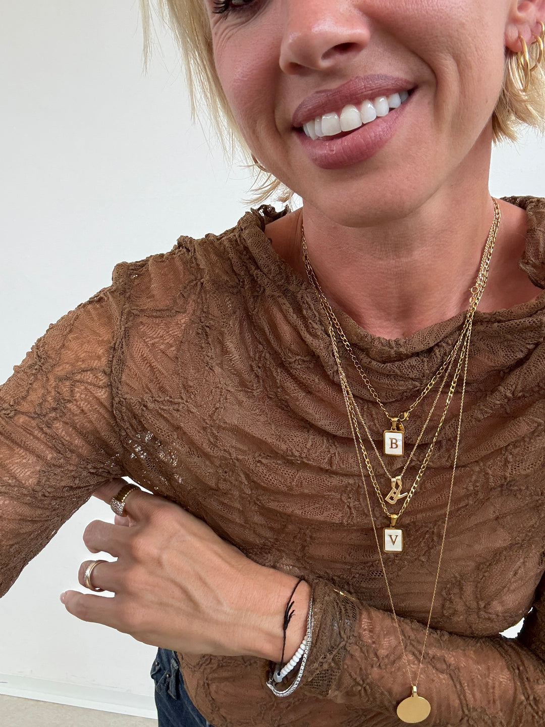 MAGLIA PIZZO TOFFEE