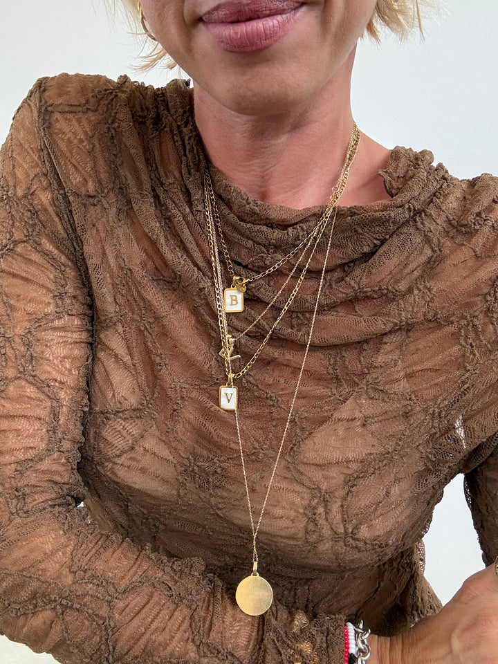 MAGLIA PIZZO TOFFEE