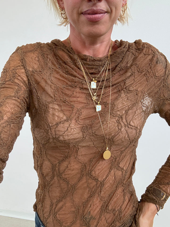 MAGLIA PIZZO TOFFEE