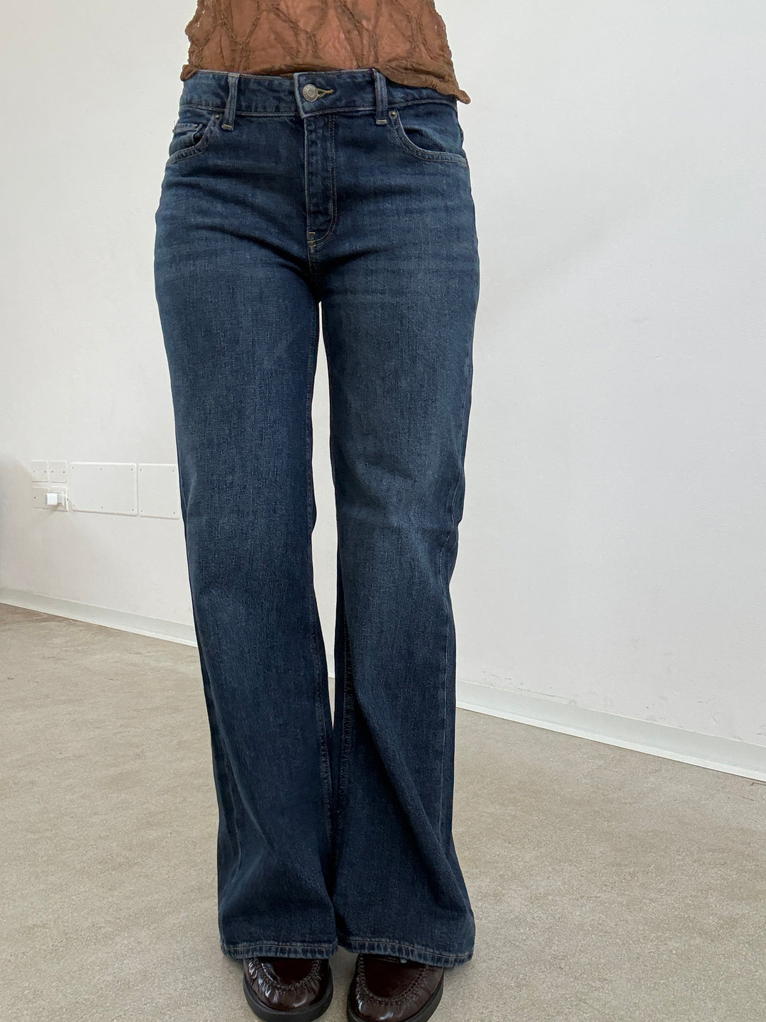 DENIM ROMA FLARED BLU