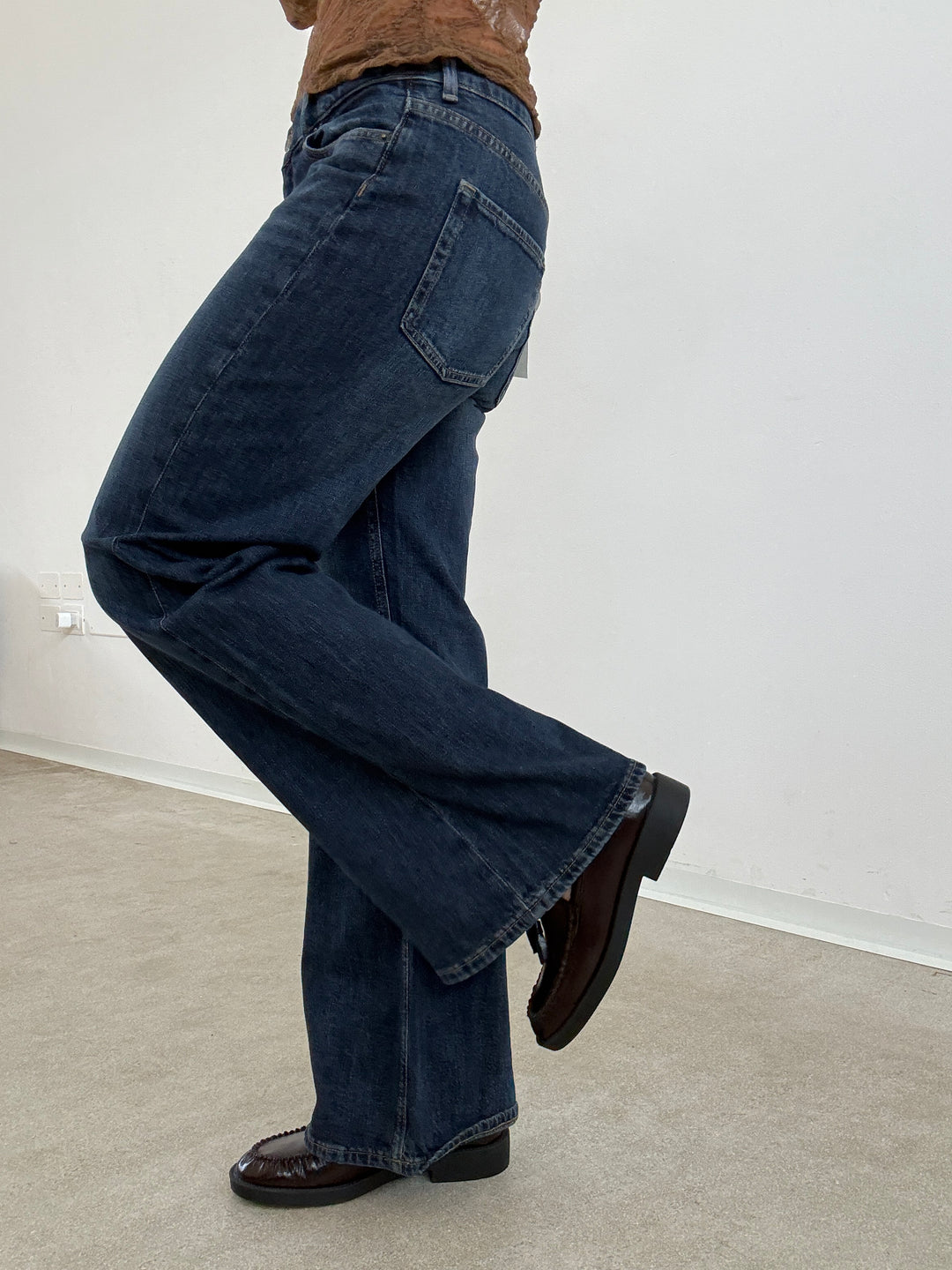 DENIM ROMA FLARED BLU