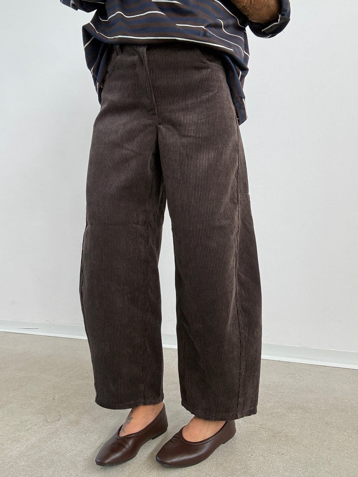 PANTA BARREL VELVET CIOCCO