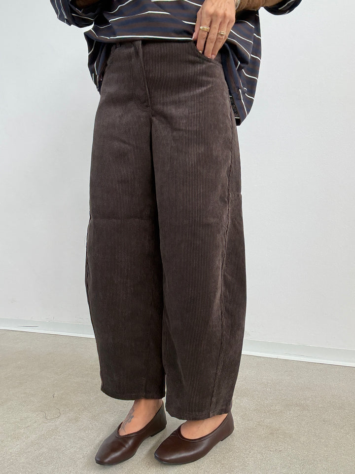 PANTA BARREL VELVET CIOCCO