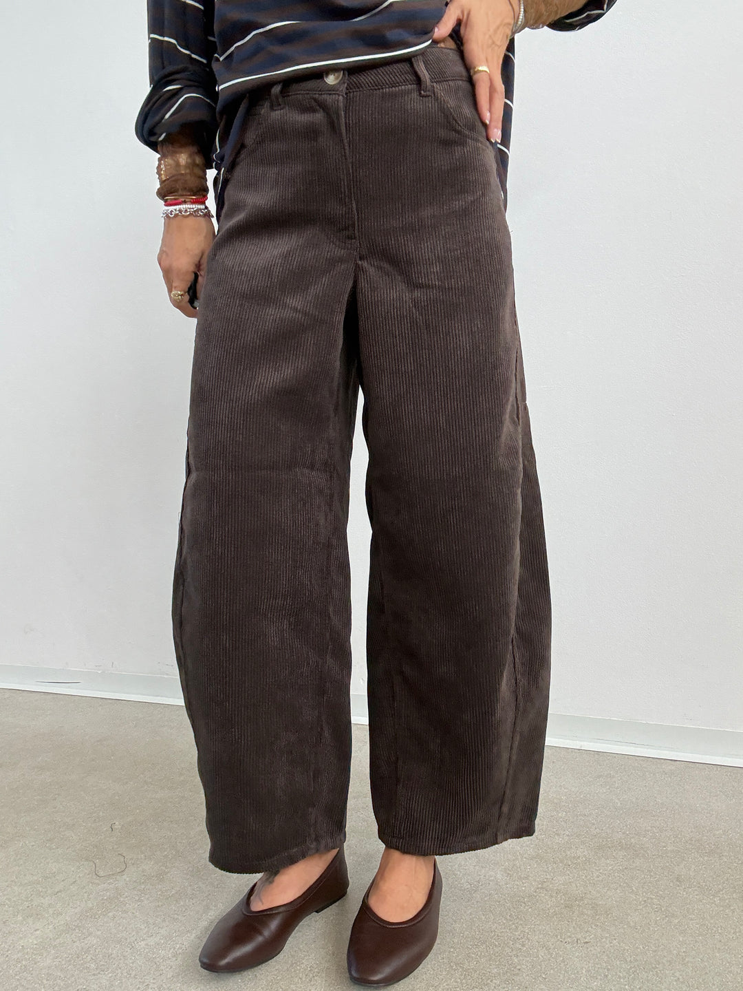 PANTA BARREL VELVET CIOCCO
