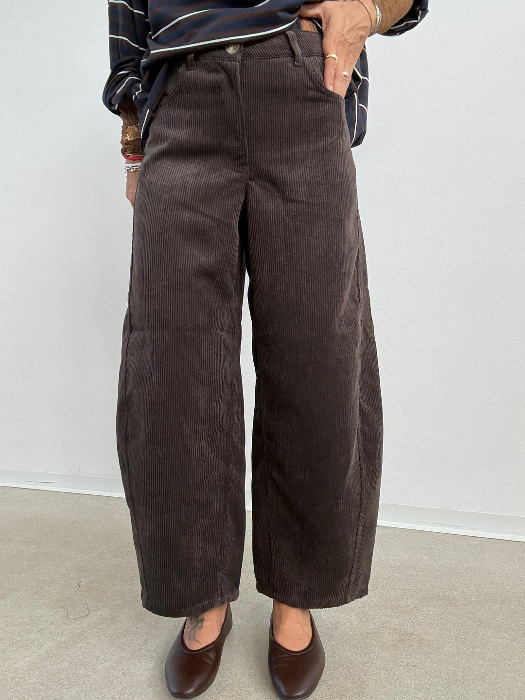 PANTA BARREL VELVET CIOCCO
