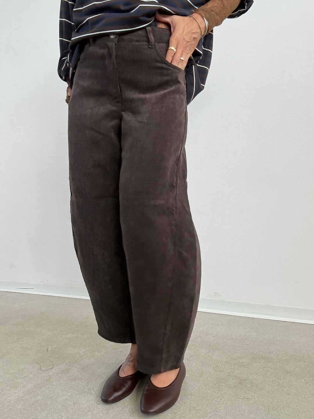 PANTA BARREL VELVET CIOCCO