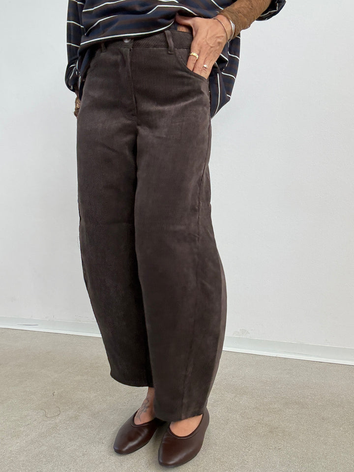 PANTA BARREL VELVET CIOCCO