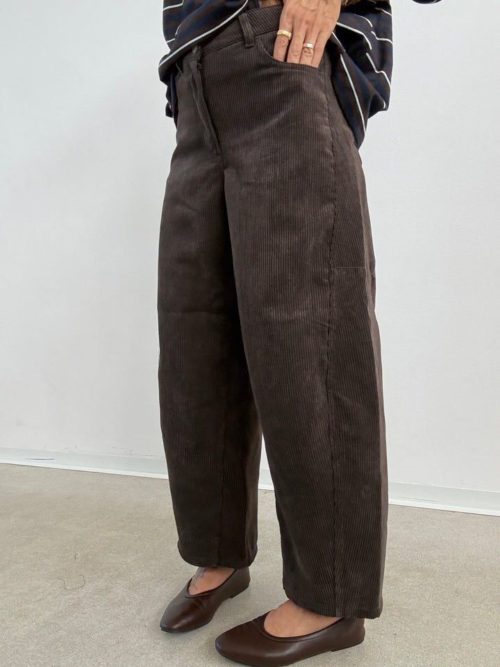 PANTA BARREL VELVET CIOCCO