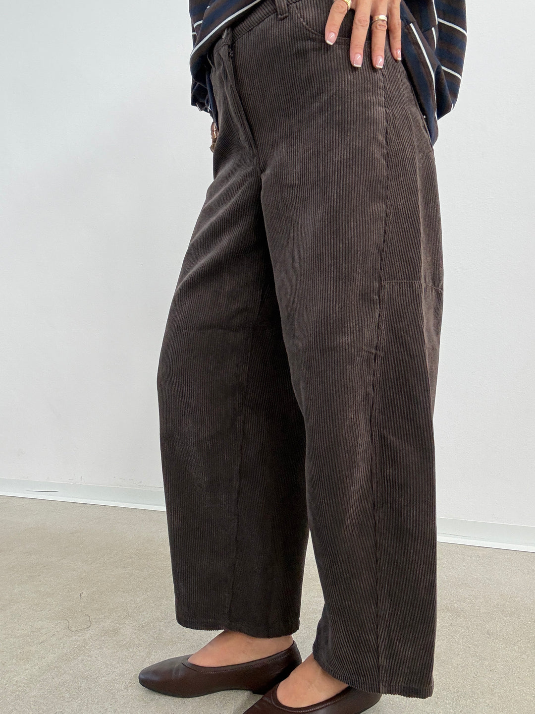 PANTA BARREL VELVET CIOCCO