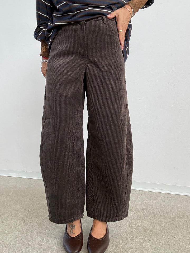 PANTA BARREL VELVET CIOCCO