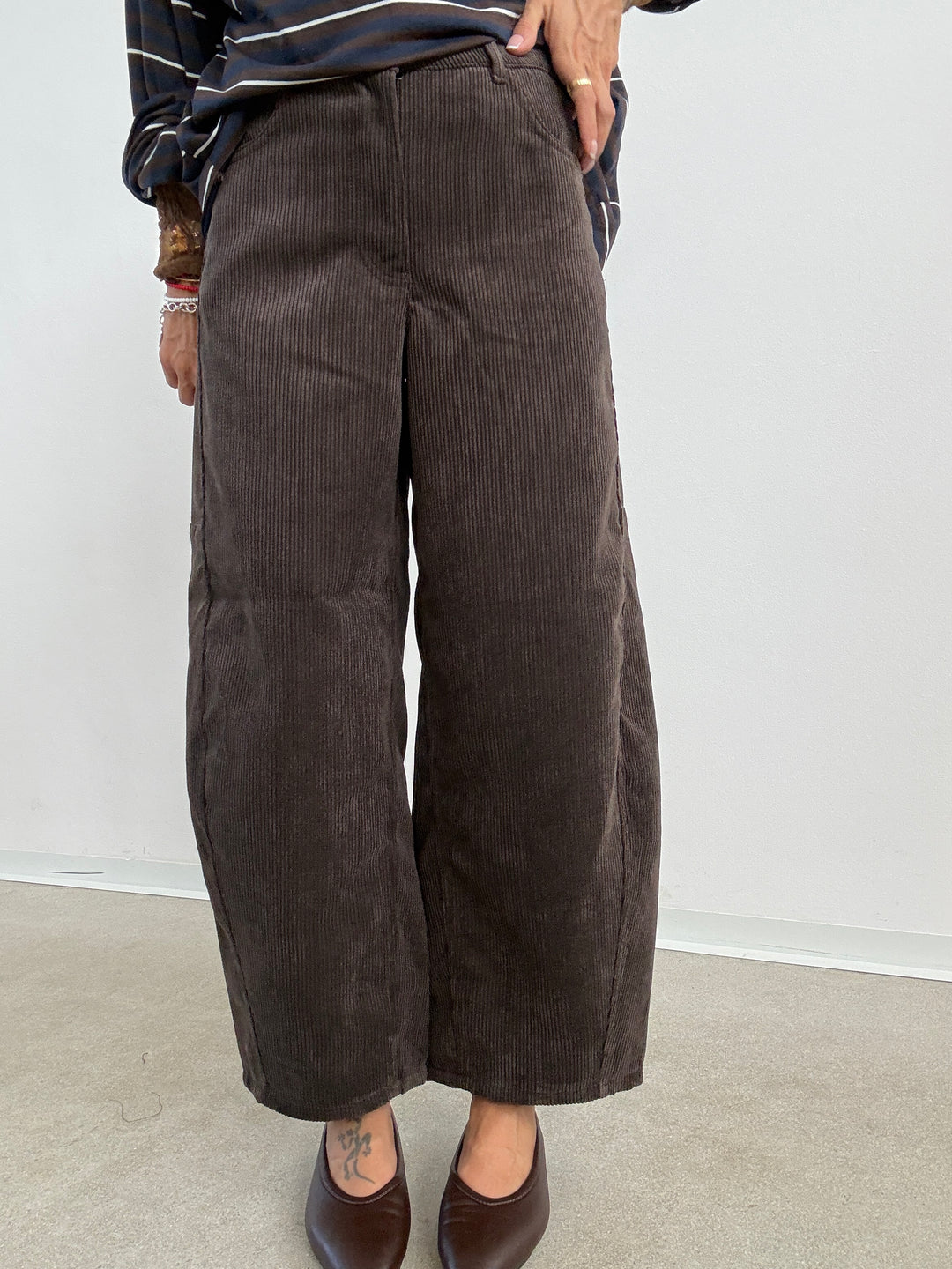 PANTA BARREL VELVET CIOCCO