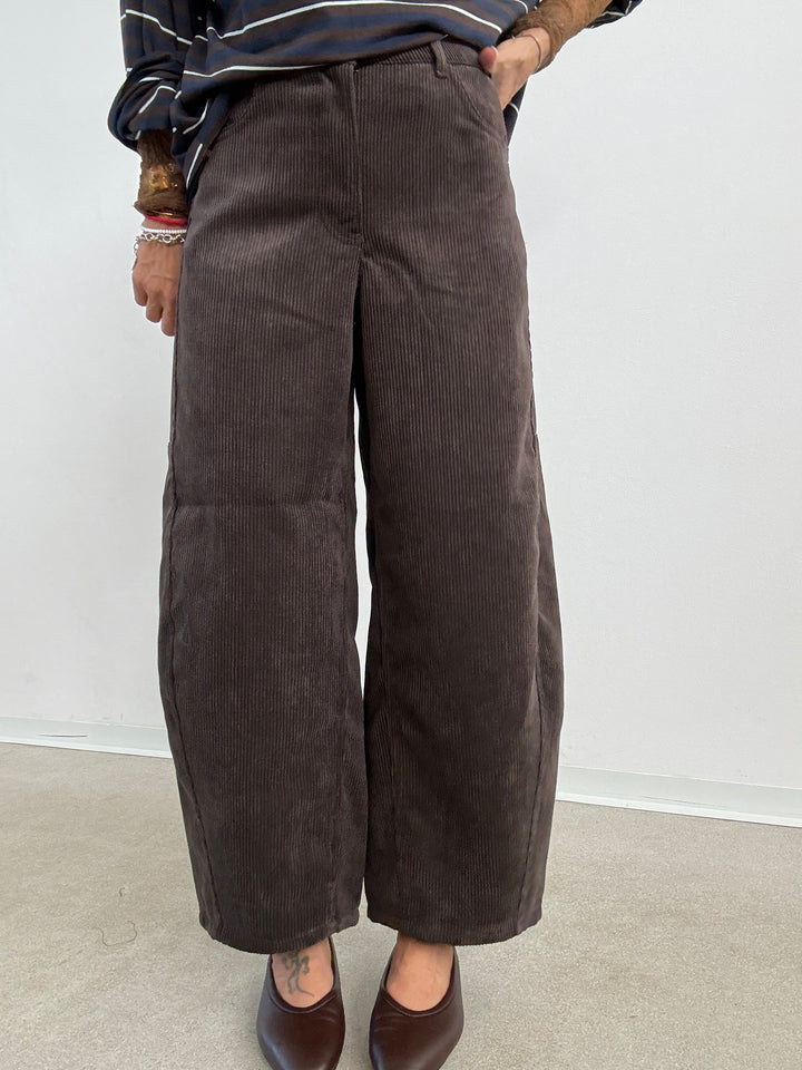 PANTA BARREL VELVET CIOCCO