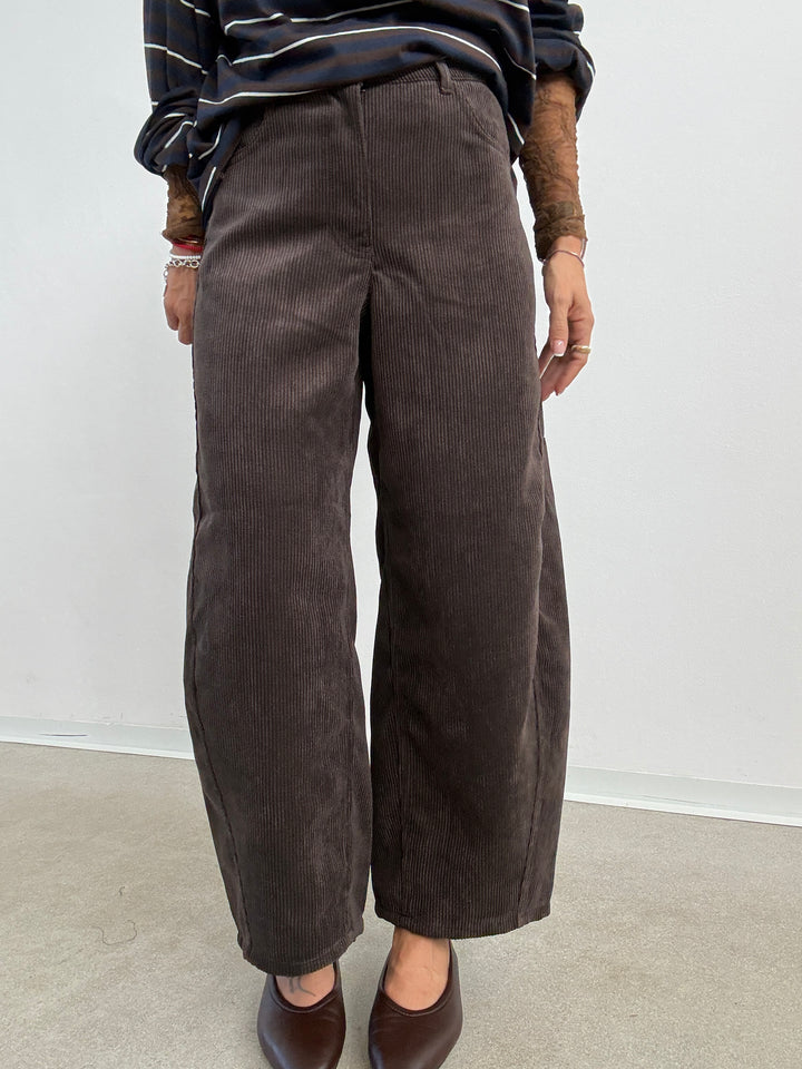 PANTA BARREL VELVET CIOCCO