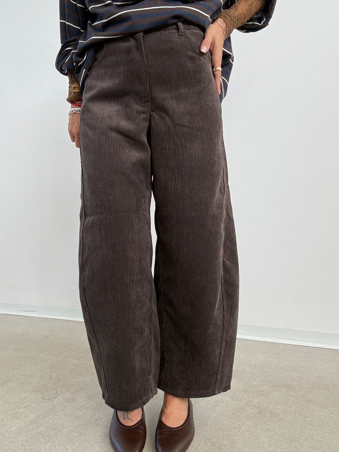 PANTA BARREL VELVET CIOCCO