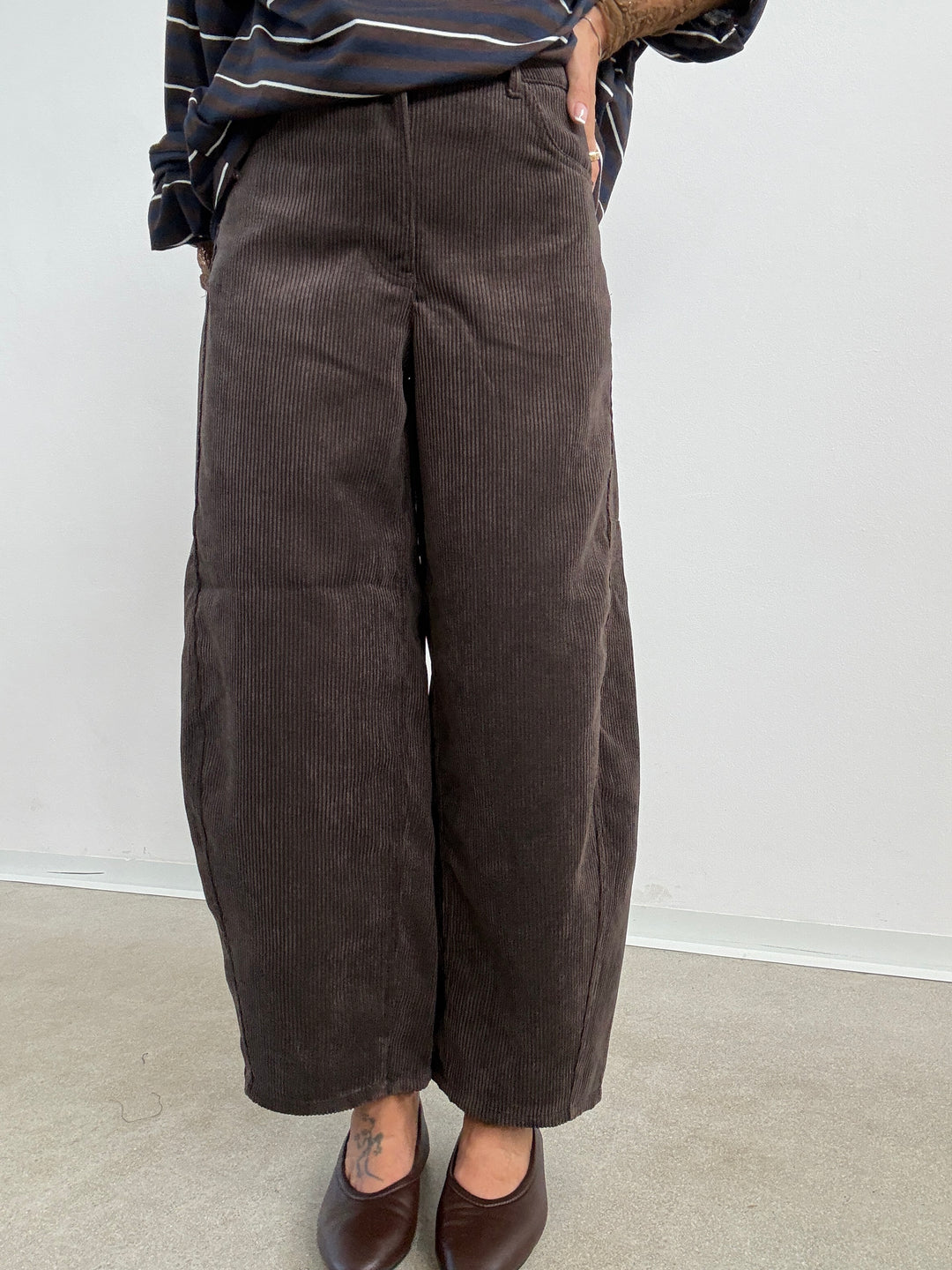 PANTA BARREL VELVET CIOCCO