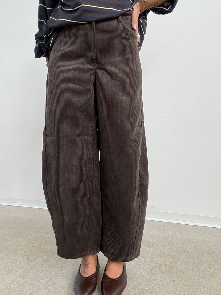 PANTA BARREL VELVET CIOCCO