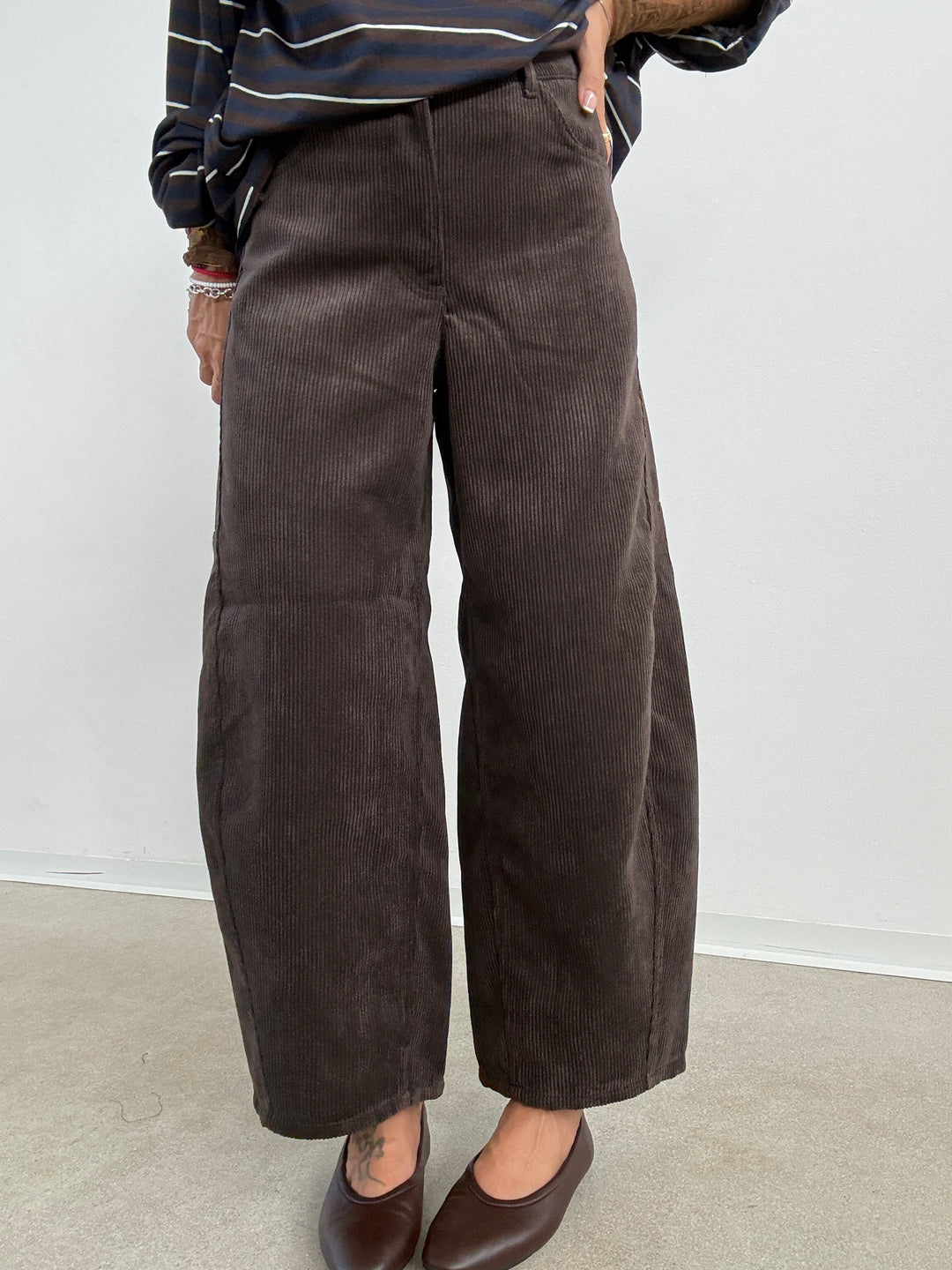 PANTA BARREL VELVET CIOCCO