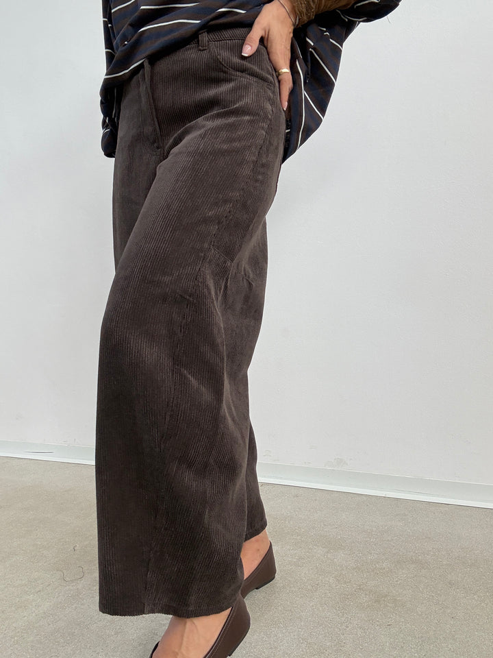 PANTA BARREL VELVET CIOCCO