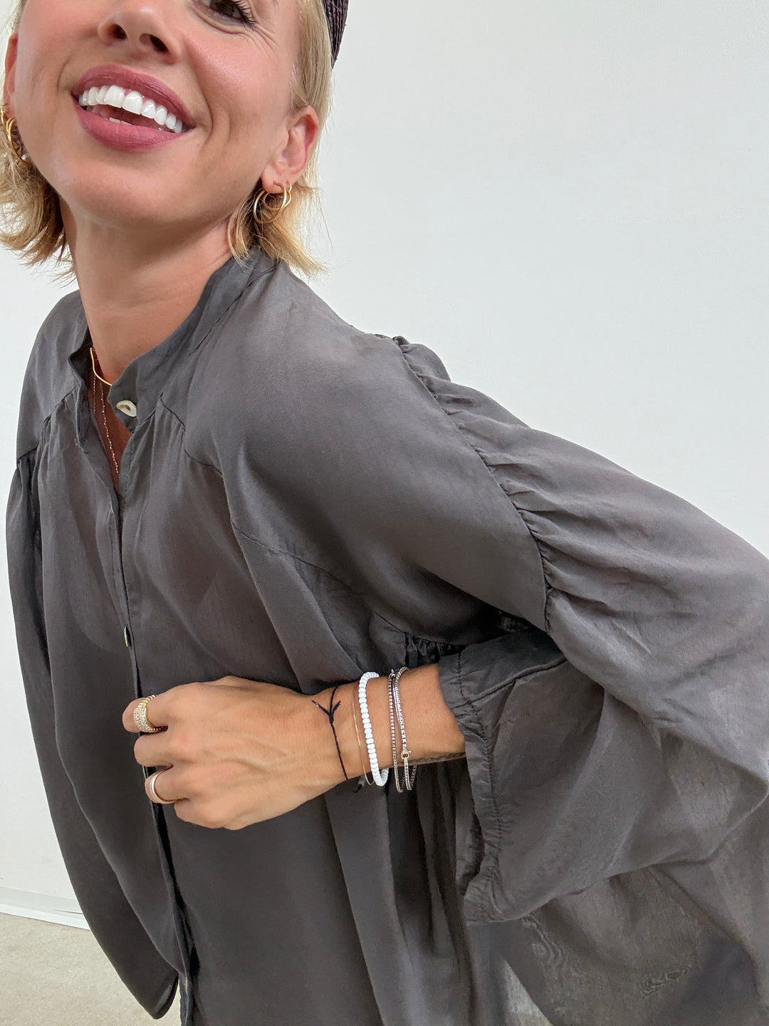 CAMICIA SCATOLA ORGANZA CACAO