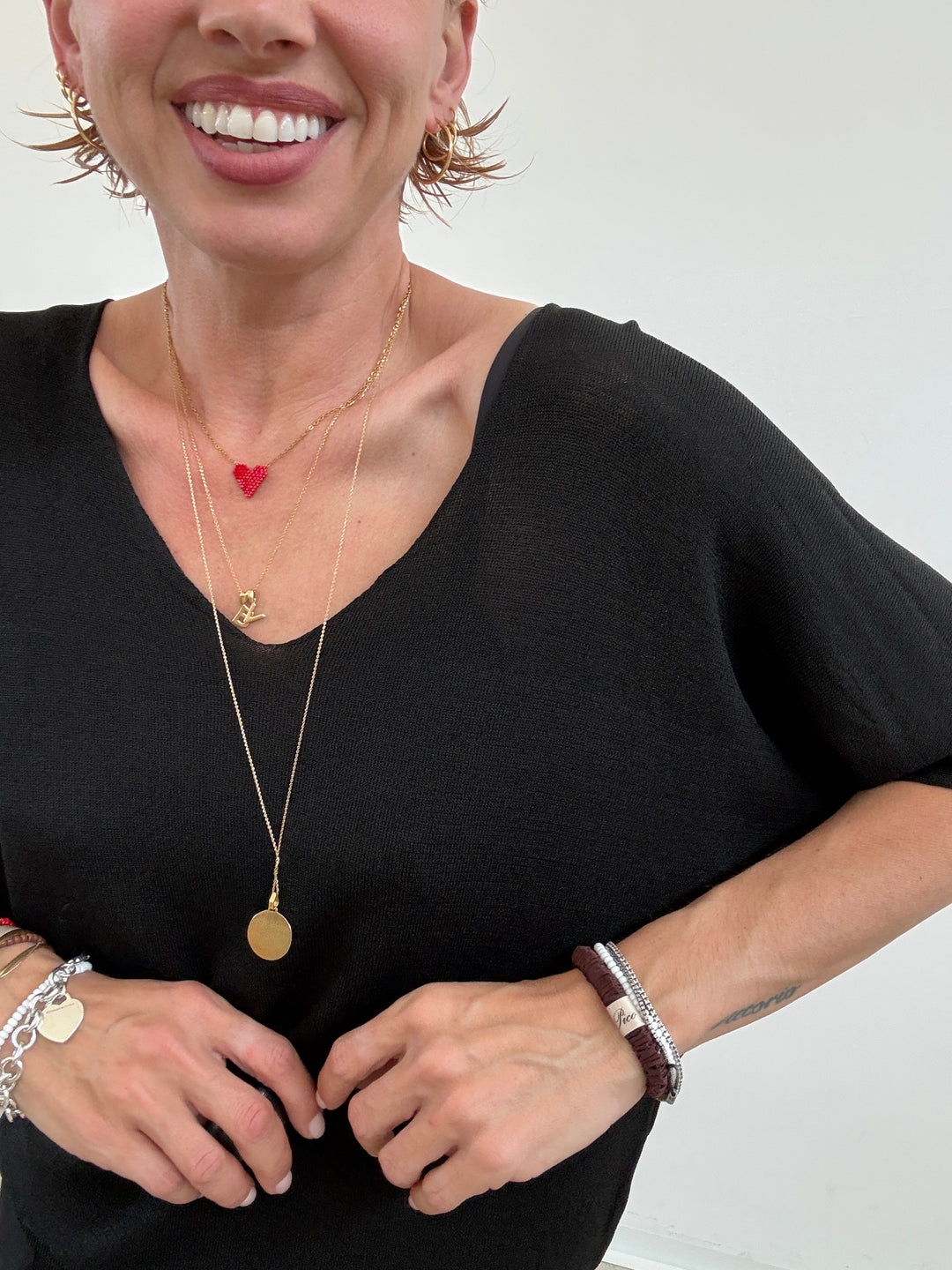 MAGLIA FILO V NERA