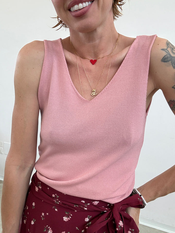 CANOTTA FILO BLUSH