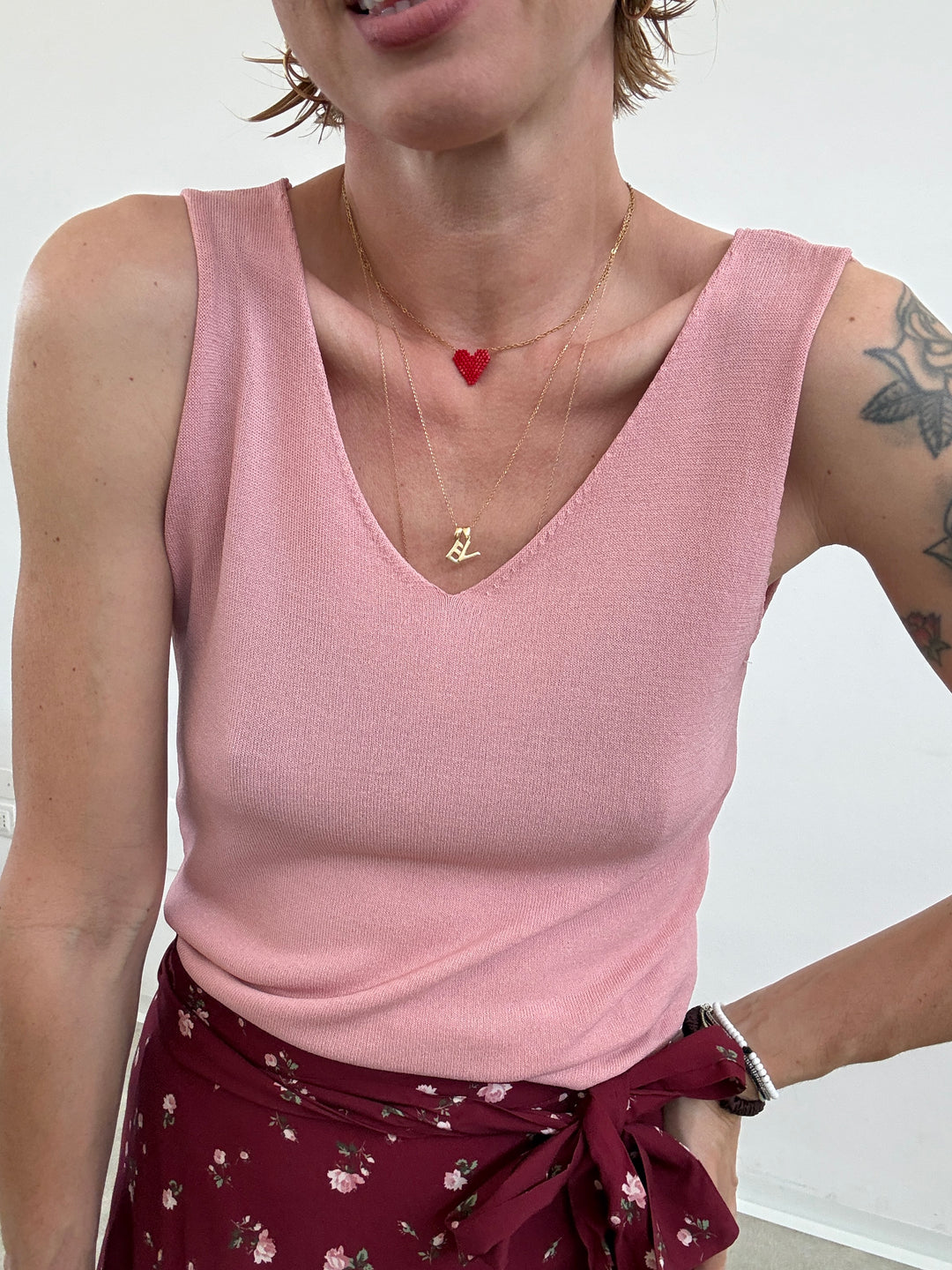 CANOTTA FILO BLUSH